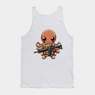 Tactical Octopus Adventure Tee: Where Intelligence Meets Style Tank Top